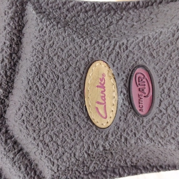 Clarks Artisan Active Air Tan Suede Leather  Open Toe Wedge Slingback Sandal - Picture 11 of 16